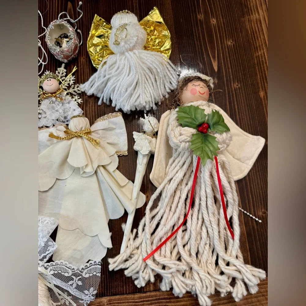 Source Unknown Angel Ornament Collection‎ - Cream and Gold